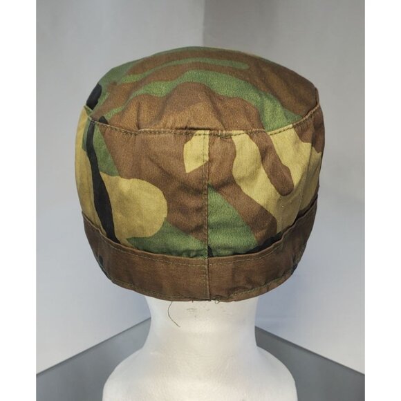 US Military Army Camouflage Pattern Baseball Caps Hat Men's 7 1/8 Woodland Camo - Picture 3 of 5